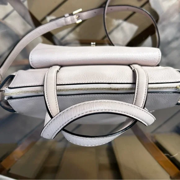 Kate Spade New York Tusk Color Meghan Long Strap Satchel with Front Pocket - Picture 4 of 16